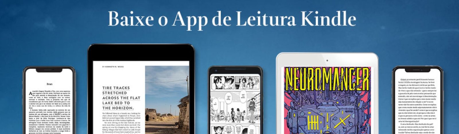 Banner do App de Leitura do Kindle