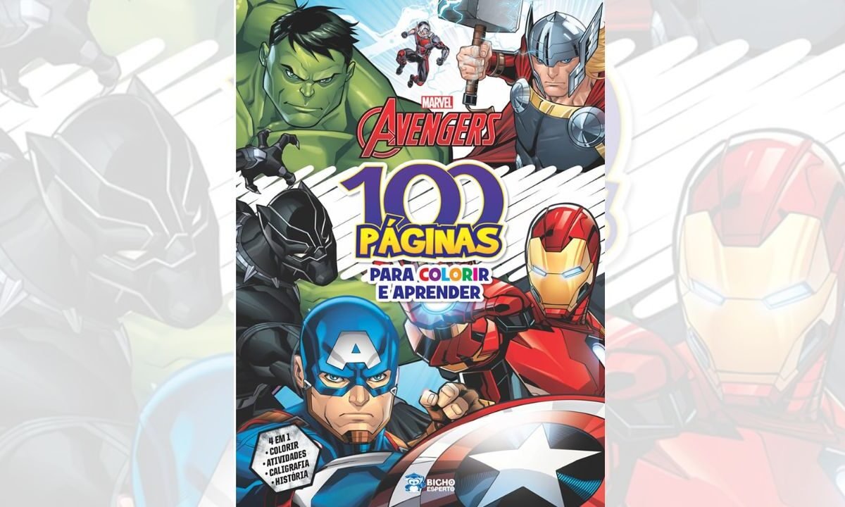 100 Páginas para Colorir Marvel
