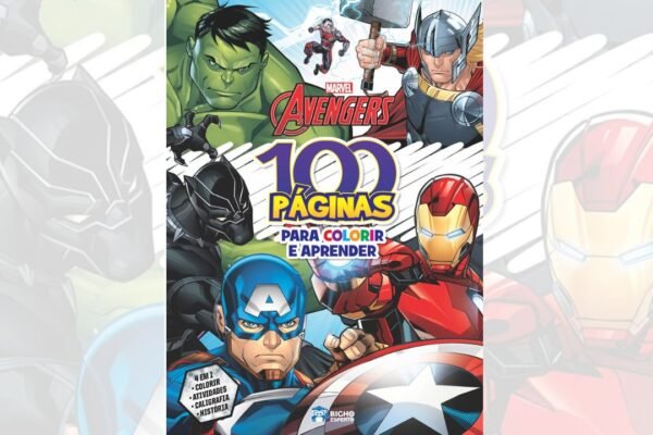100 Páginas para Colorir Marvel