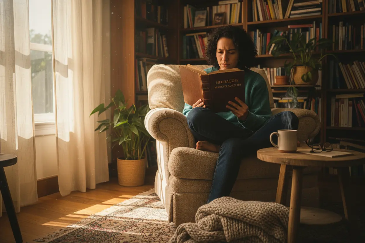 Leitor Imerso em Meditações livro meditações marcus aurelius vale a pena