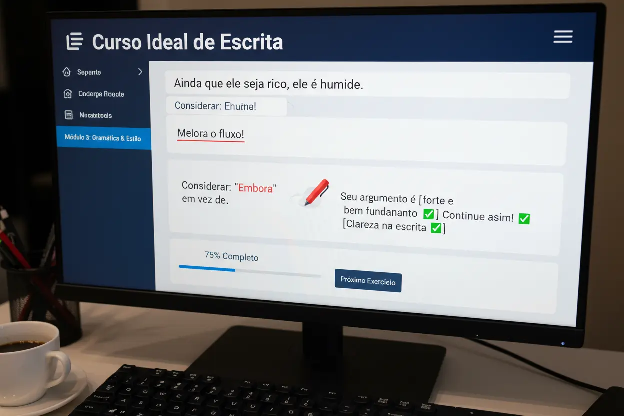 melhor curso de português e escrita profissional