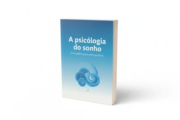 Livro A psicologia do sonho de Sigmund Freud, capa azul e branca