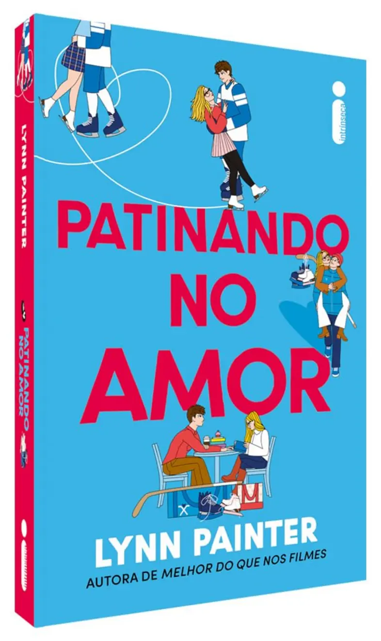 Pessoa lendo o livro Patinando no amor.