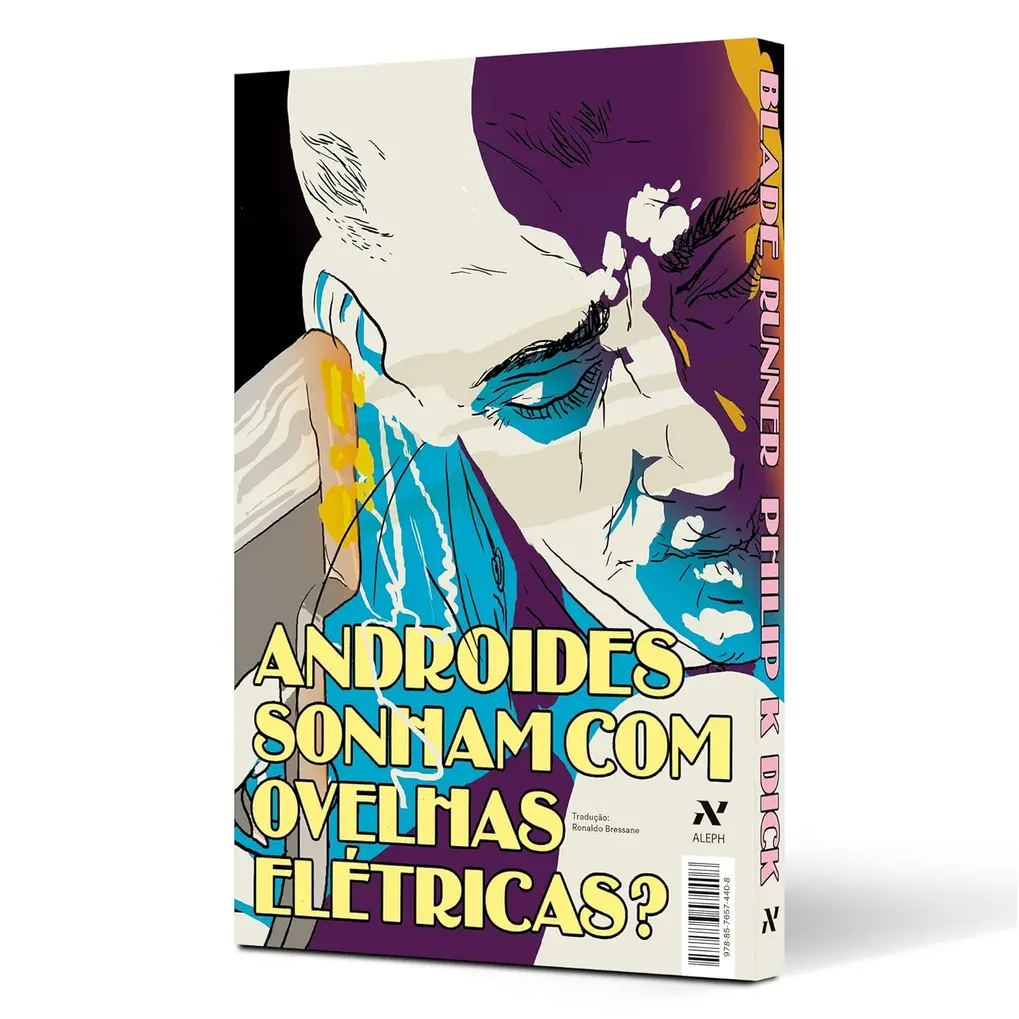 Livro Blade Runner: Androides sonham com ovelhas elétricas? aberto sobre uma mesa