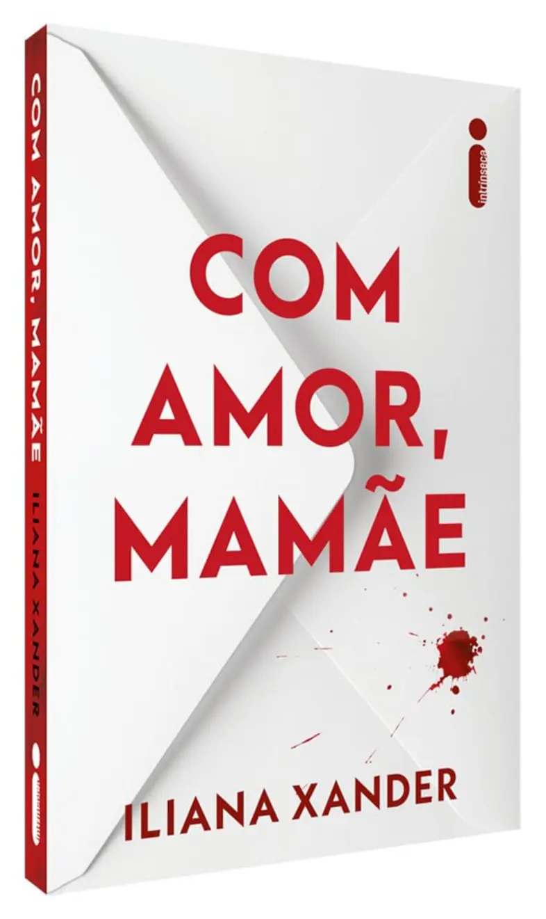 Livro Com amor, mamãe aberto em uma mesa com café e óculos