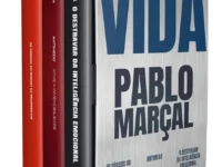 Box da Coleção Transforme Sua Vida de Pablo Marçal com três livros visíveis.