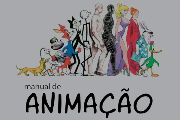Capa dura do livro Manual de Animação de Richard Williams, com título e ilustrações em destaque.