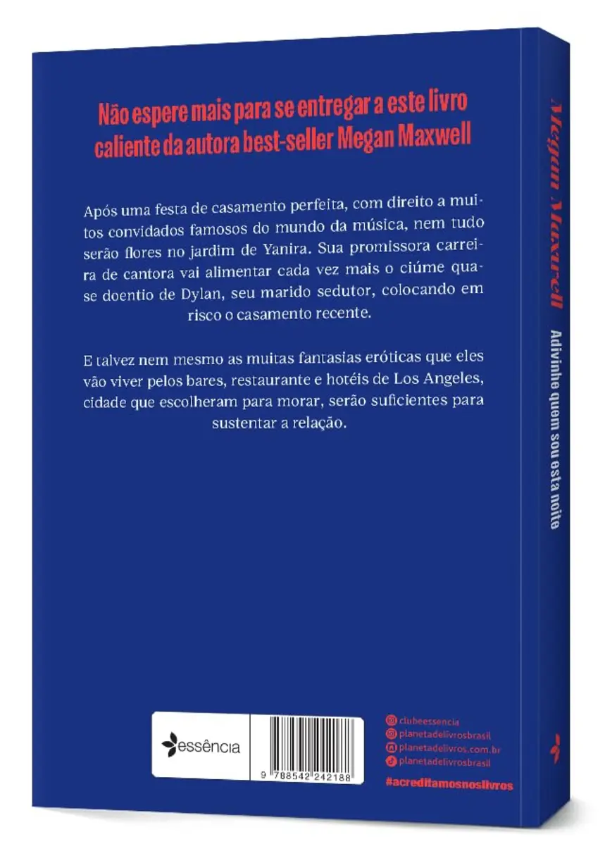 Detalhe da lombada e páginas do livro Adivinhe quem sou esta noite: (Pocket).