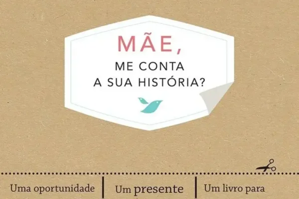 Capa dura do livro "Mãe, me conta a sua história? (Tesouros de família)" com ilustrações florais.