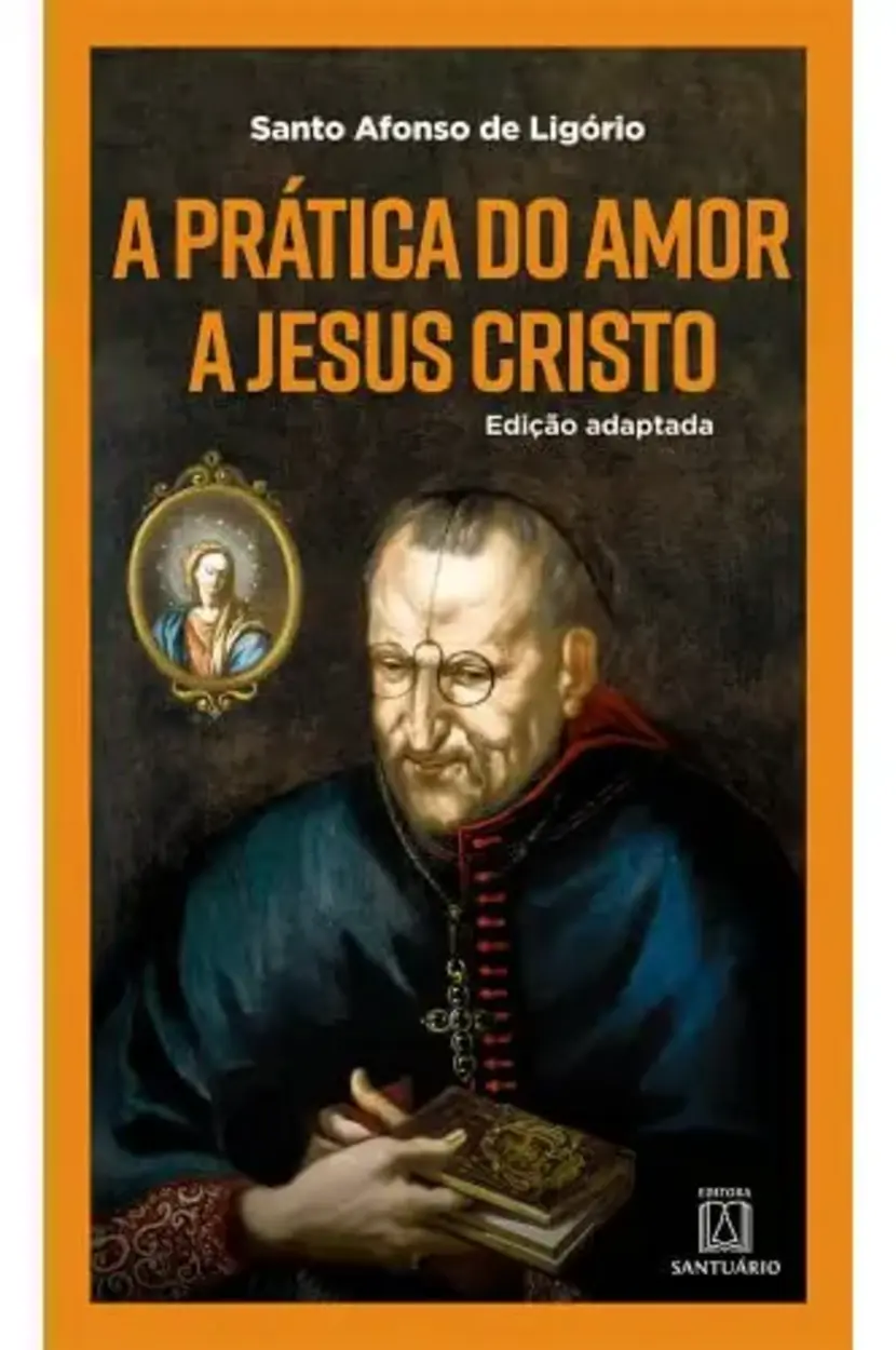 Livro A Pratica Do Amor A Jesus Cristo - 6ª Ed aberto sobre uma mesa de madeira, com uma xícara de café ao lado.