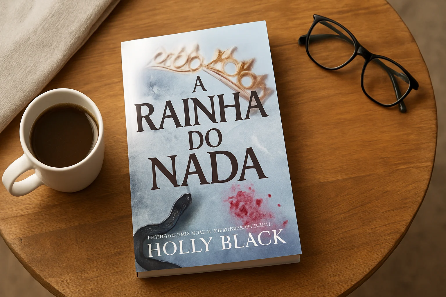 Ilustração gerada por IA inspirada em A rainha do nada (Vol. 3 O Povo do Ar)